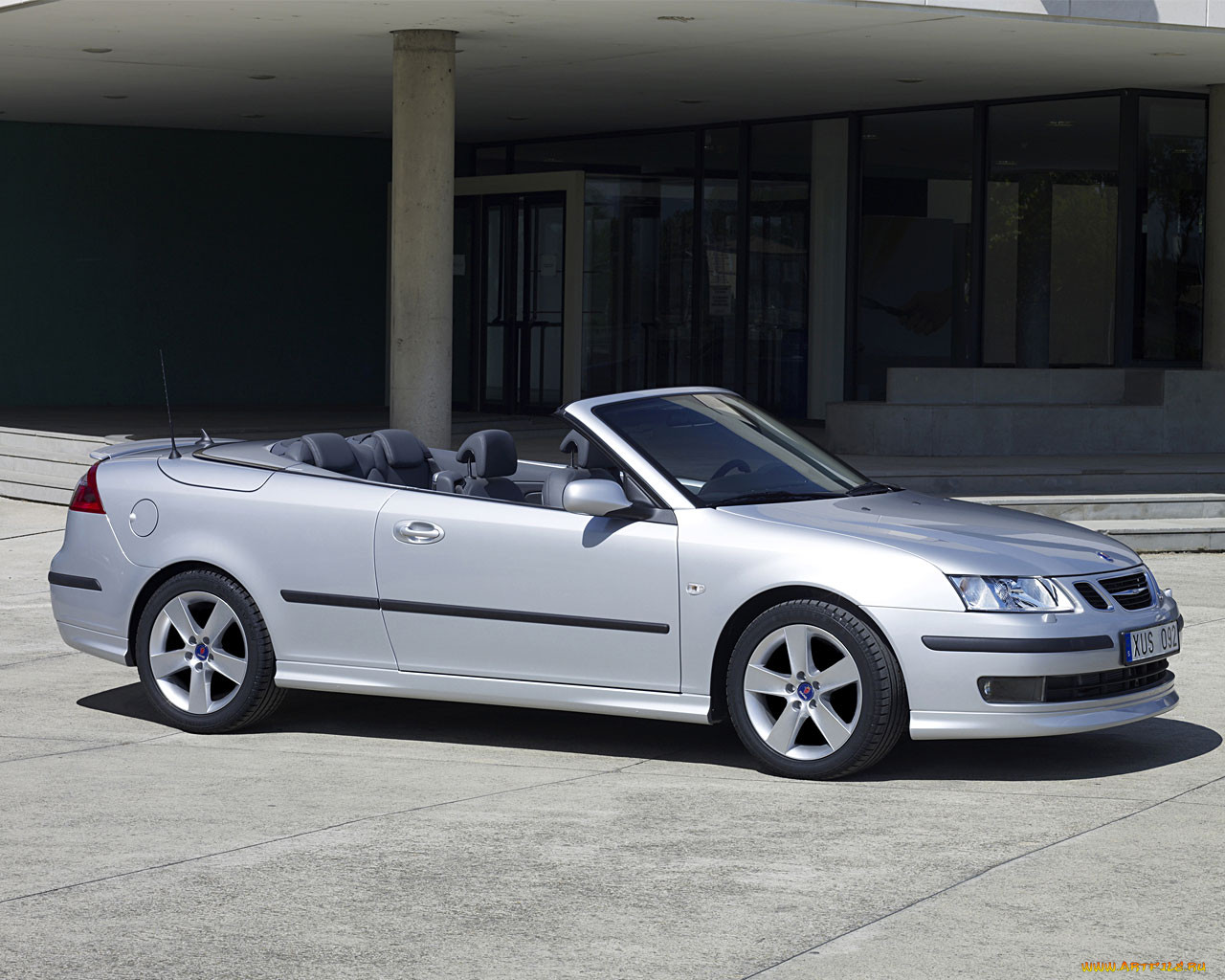 saab, convertible, 